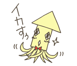 Mr.squid & soft friends sticker #11898050