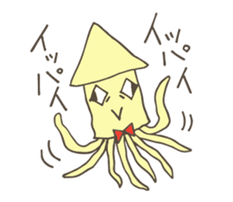 Mr.squid & soft friends sticker #11898055