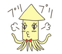 Mr.squid & soft friends sticker #11898061