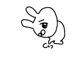 The Rabbit which made a mistake sticker #11898107