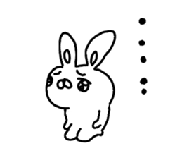 The Rabbit which made a mistake sticker #11898114