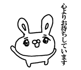 The Rabbit which made a mistake sticker #11898119