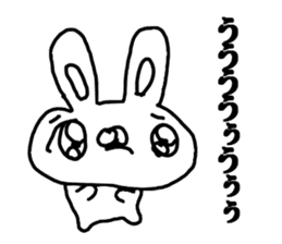 The Rabbit which made a mistake sticker #11898122