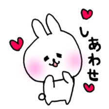 white rabbit love life. sticker #11898772