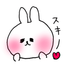 white rabbit love life. sticker #11898777