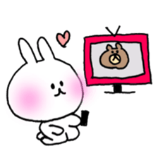 white rabbit love life. sticker #11898779