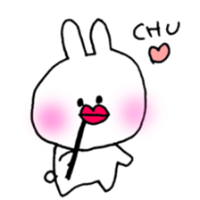 white rabbit love life. sticker #11898798