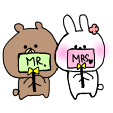 white rabbit love life. sticker #11898800