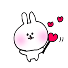 white rabbit love life. sticker #11898801