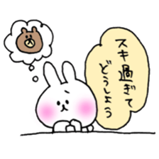 white rabbit love life. sticker #11898804