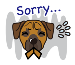 iinu - Rhodesian Ridgeback sticker #11899937