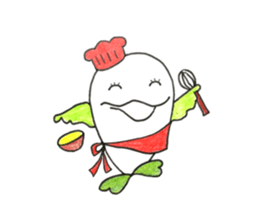 Of cute dolphin ''lovely luka'' sticker #11900065