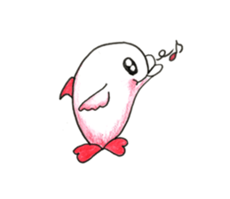 Of cute dolphin ''lovely luka'' sticker #11900067