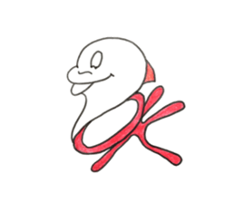 Of cute dolphin ''lovely luka'' sticker #11900068