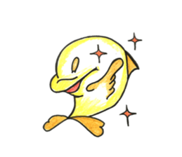 Of cute dolphin ''lovely luka'' sticker #11900077