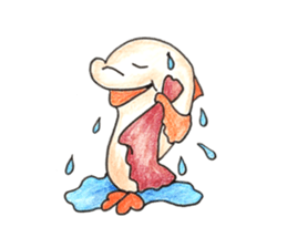 Of cute dolphin ''lovely luka'' sticker #11900091