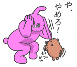 Wearing the Rabbit costume sticker #11900250