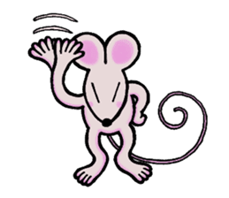 Dancing mouse sticker #11900584