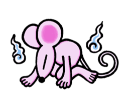 Dancing mouse sticker #11900588