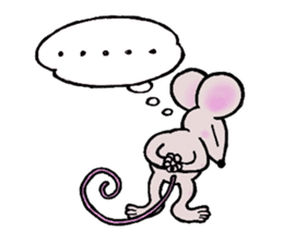 Dancing mouse sticker #11900608