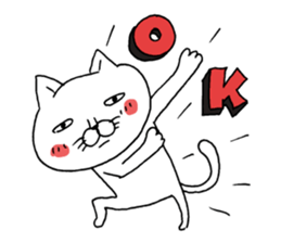 A cat tells feeling's feelings sticker #11901098