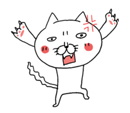 A cat tells feeling's feelings sticker #11901108