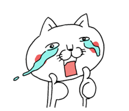 A cat tells feeling's feelings sticker #11901130