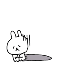 drooping eyes rabbit sticker #11901222