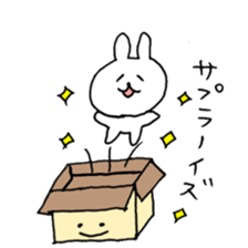 drooping eyes rabbit sticker #11901229