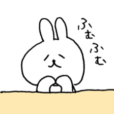 drooping eyes rabbit sticker #11901238