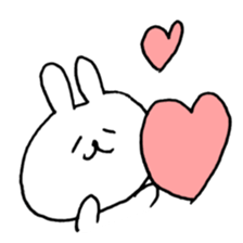 drooping eyes rabbit sticker #11901247