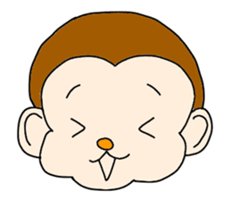 Happy Monkey Mon-san sticker #11901415