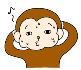 Happy Monkey Mon-san sticker #11901422