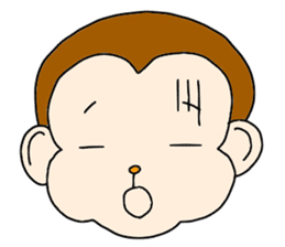 Happy Monkey Mon-san sticker #11901423