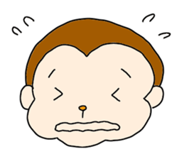 Happy Monkey Mon-san sticker #11901425