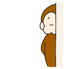 Happy Monkey Mon-san sticker #11901427