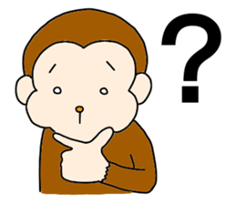 Happy Monkey Mon-san sticker #11901429