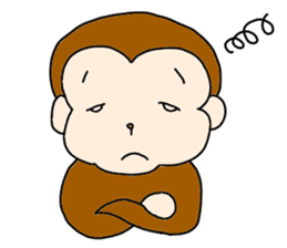 Happy Monkey Mon-san sticker #11901430