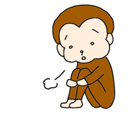 Happy Monkey Mon-san sticker #11901431