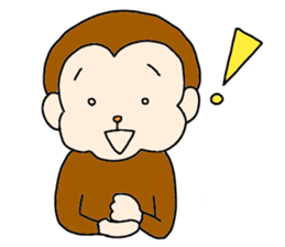 Happy Monkey Mon-san sticker #11901434
