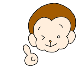 Happy Monkey Mon-san sticker #11901435