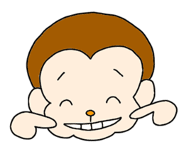 Happy Monkey Mon-san sticker #11901436