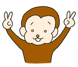 Happy Monkey Mon-san sticker #11901438