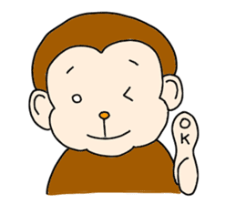 Happy Monkey Mon-san sticker #11901445