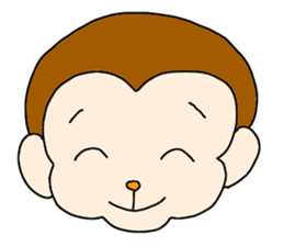 Happy Monkey Mon-san sticker #11901446