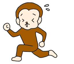 Happy Monkey Mon-san sticker #11901447