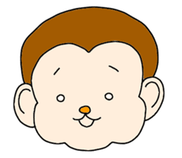 Happy Monkey Mon-san sticker #11901448
