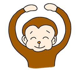 Happy Monkey Mon-san sticker #11901451