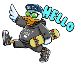DUCK DUDE (Cartoon Ver.) sticker #11901545