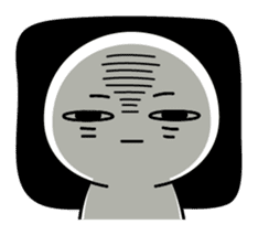 Deadpan boy sticker #11902265
